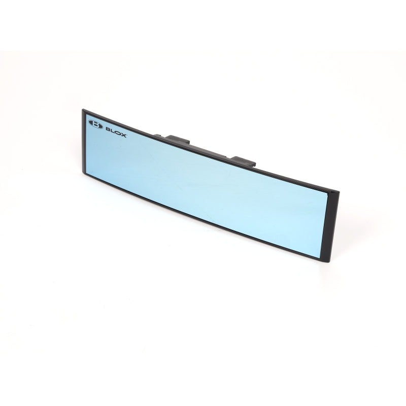 BLOX Racing 290mm Convex Mirror Black Frame Blue Tint - Burkken Auto Parts