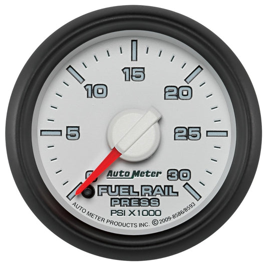 Autometer Factory Match 52.4mm Full Sweep Electric 0-30,000 PSI Diesel Fuel Rail Pressure - Burkken Auto Parts