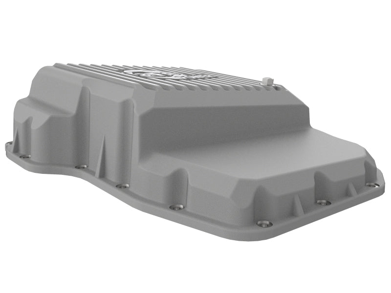 aFe Transmission Pan Raw w/ Machined Fins 13-19 Dodge Diesel Trucks L6-6.7L (td) - Burkken Auto Parts