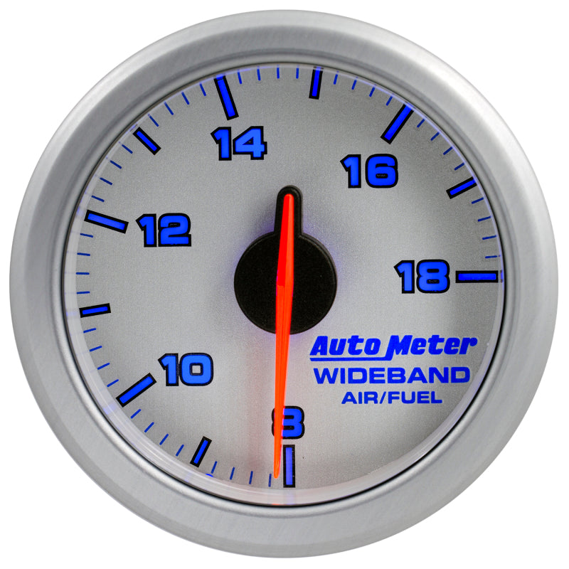 Autometer Airdrive 2-1/6in Wideband Air / Fuel Gauge 10:1-17:1 ARF Range - Silver - Burkken Auto Parts