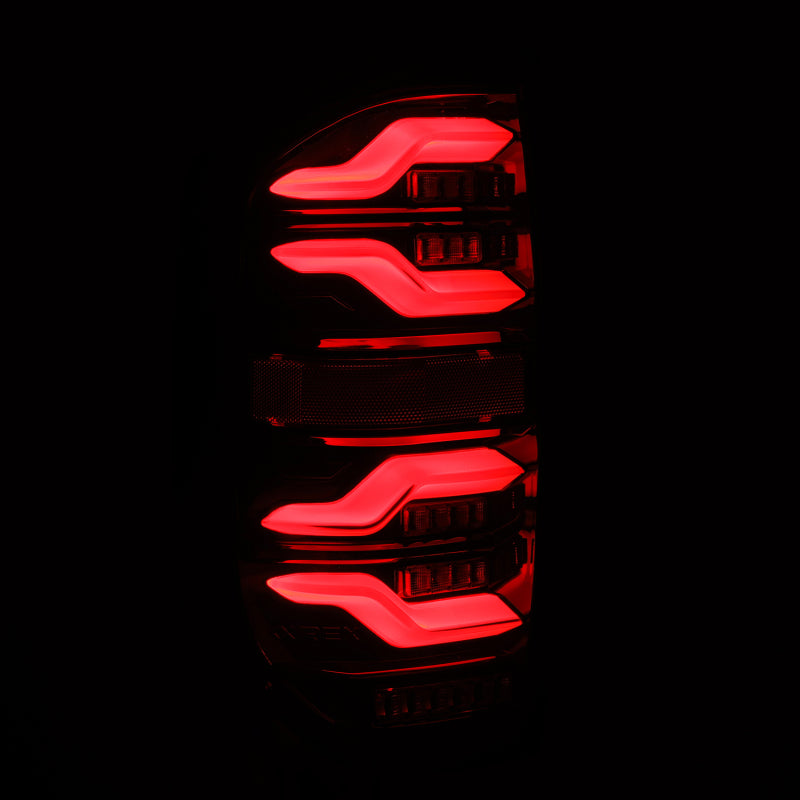 AlphaRex 14-21 Toyota Tundra LUXX LED Taillights Blk w/Activ Light/Seq Signal - Burkken Auto Parts