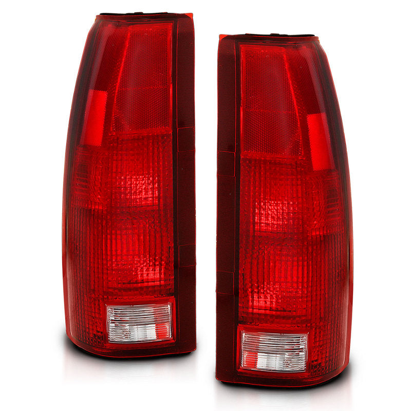 ANZO 1988-1999 Chevy C1500 Taillight Red/Clear Lens (OE Replacement) - Burkken Auto Parts