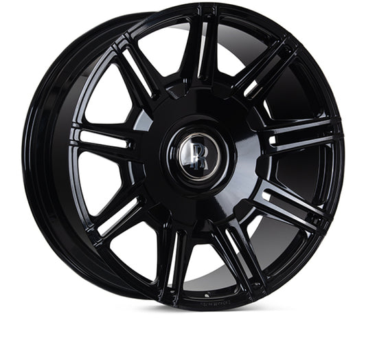 Vossen x Novitec SP2 24x10 - 5x112 BP - ET5 - Gloss Black Rolls-Royce Cullinan/Phantom Rear Wheel