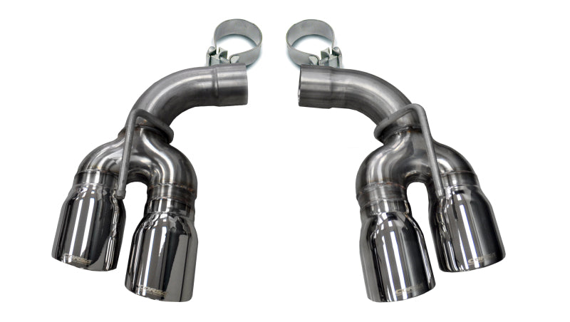 Corsa 2017-2024 Chevy Camaro SS 2.75in Inlet / 4in Outlet Polished Tip Kit (For Corsa Exhaust Only) - Burkken Auto Parts