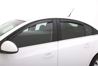 AVS 11-15 Chevy Cruze Ventvisor In-Channel Front & Rear Window Deflectors 4pc - Smoke - Burkken Auto Parts