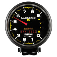 Autometer 5 inch Ultimate DL Playback Tachometer 9000 RPM - Black - Burkken Auto Parts