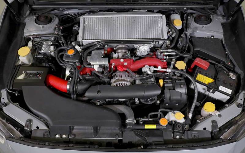 AEM Induction 2019 Subaru WRX STI 2.5L Cold Air Intake - Wrinkle Red - Burkken Auto Parts
