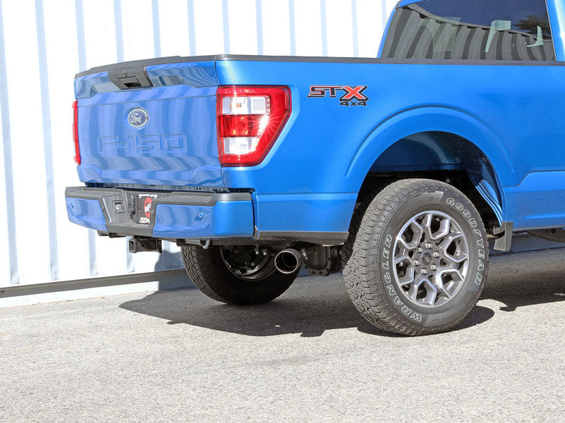 aFe Apollo GT 3in 409 SS Cat-Back Exhaust 2021 Ford F-150 V6 2.7L/3.5L (tt)/V8 5.0L w/ Black Tips - Burkken Auto Parts