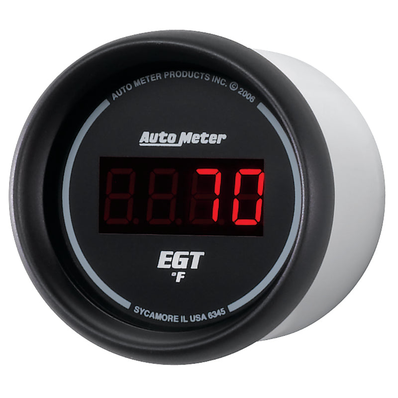 Autometer Z Series 52mm 0-2000 Deg F Digital EGT/Pyrometer Gauge - Burkken Auto Parts