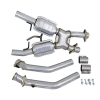 BBK 86-93 Mustang 5.0 High Flow X Pipe With Catalytic Converters - 2-1/2 - Burkken Auto Parts