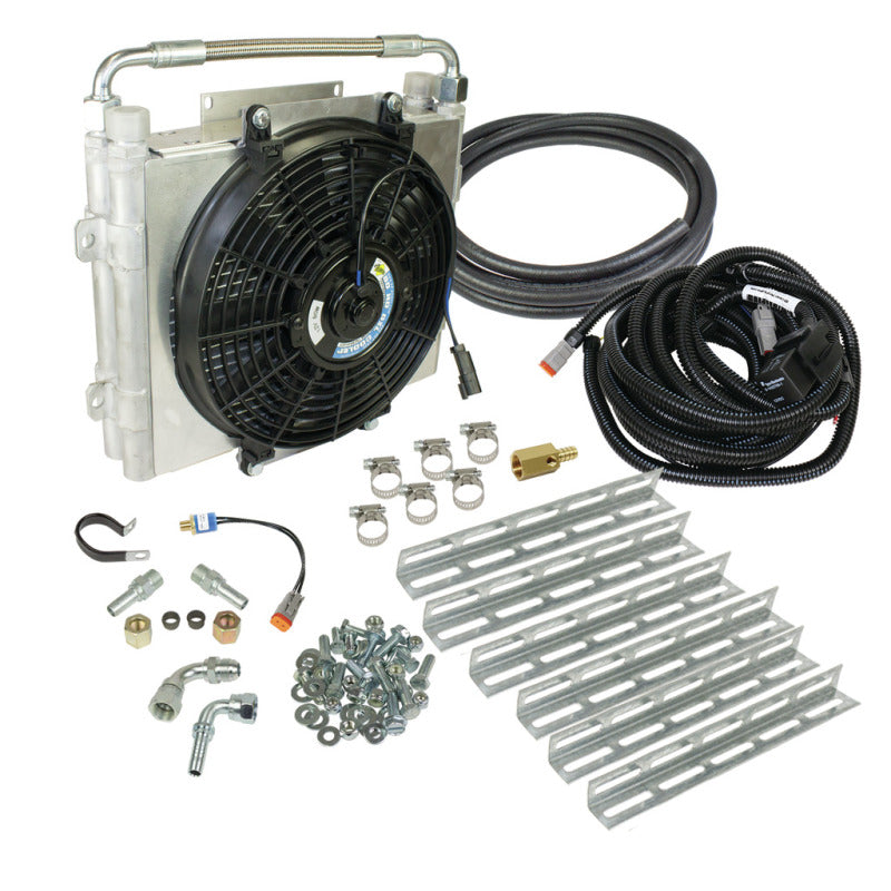 BD Diesel Xtrude Double Stacked Transmission Cooler Kit - Universial 5/8in Tubing - Burkken Auto Parts