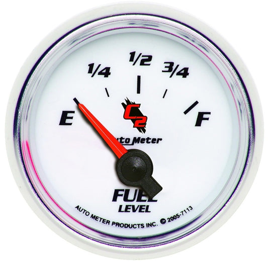 AutoMeter Gauge Fuel Level 2-1/16in. 0 Ohm(e) to 90 Ohm(f) Elec C2 - Burkken Auto Parts