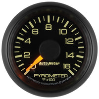 Autometer Factory Match GM 2-1/16in 1600 Degree Electric Pyrometer (EGT) Gauge - Burkken Auto Parts