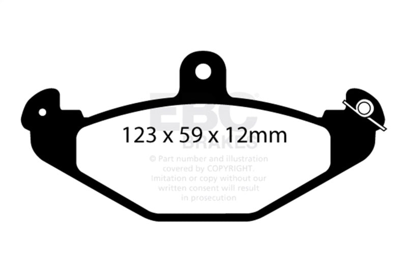 EBC 08+ Lotus 2-Eleven 1.8 Supercharged Greenstuff Rear Brake Pads - Burkken Auto Parts