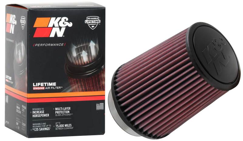 K&N Universal Air Filter 3-1/2in Flange / 5-1/2in Base / 4-1/2in Top / 6-1/2in Height - Burkken Auto Parts