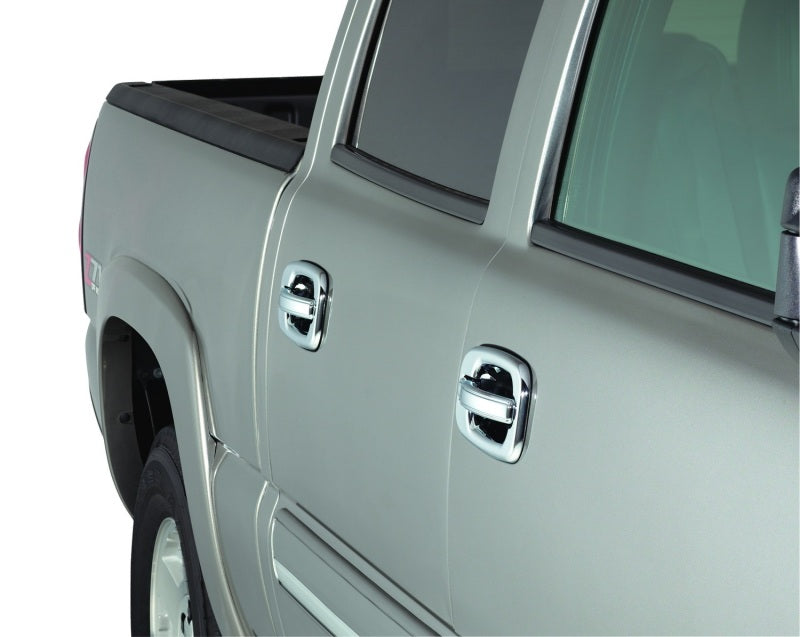 AVS 04-14 Ford F-150 (No Keypad/Passenger Keyhole) Door Handle Covers (4 Door) 8pc Set - Chrome - Burkken Auto Parts