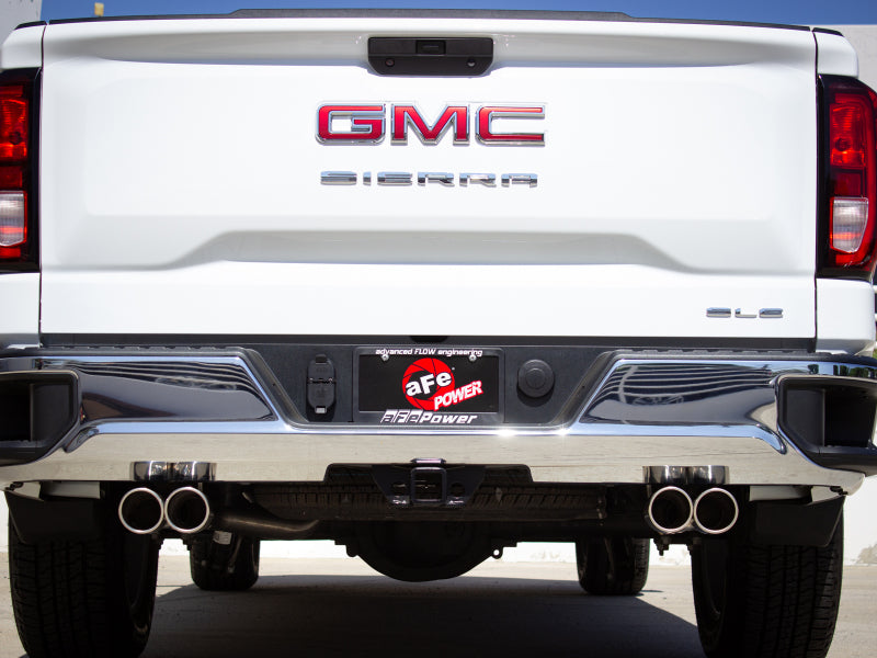 aFe Vulcan Series 3-2.5in 304SS Exh Cat-Back w/ Pol Tips 2019 GM Silverado/Sierra 1500 L4-2.7L (t) - Burkken Auto Parts