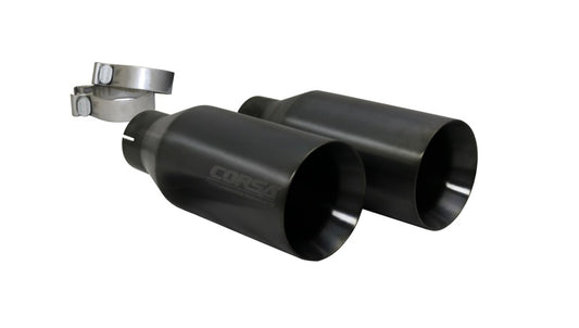 Corsa 2019-2024 Ram 1500 5.7L Crew Cab w/ 57in or 76in Bed Cat-Back Dual Rr Exit 5in Gun Metal Tips - Burkken Auto Parts