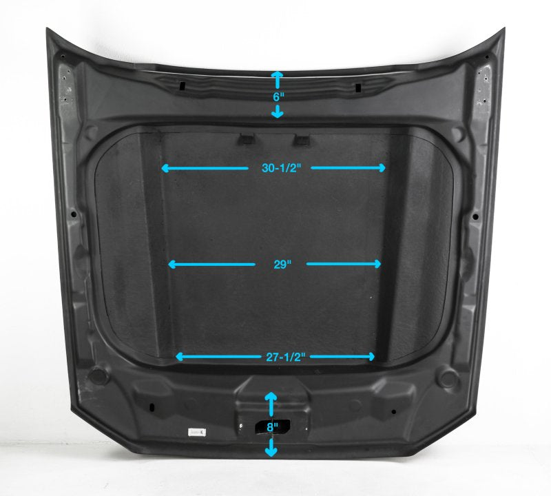 Anderson Composites 2013-2014 Ford Mustang Type-CJ Carbon Fiber Cowl Hood - Burkken Auto Parts