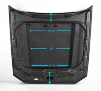 Anderson Composites 2013-2014 Ford Mustang Type-CJ Carbon Fiber Cowl Hood - Burkken Auto Parts