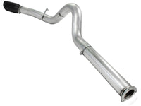 aFe Atlas 5in DPF-Back Aluminized Steel Exh Sys Ford Diesel Trucks 11-14 v8-6.7L td wrinkled blk tip - Burkken Auto Parts