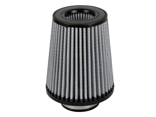 aFe MagnumFLOW Pro Dry S Air Filters 3-1/2 F x 6 B x4-1/2 T (INV) x 7 H in - Burkken Auto Parts