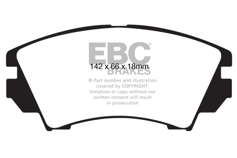 EBC 10+ Buick Allure (Canada) 3.0 Greenstuff Front Brake Pads - Burkken Auto Parts