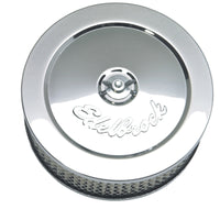 Edelbrock Air Cleaner Pro-Flo Series Round Steel Top Paper Element 6In Dia X 3 625In Chrome - Burkken Auto Parts