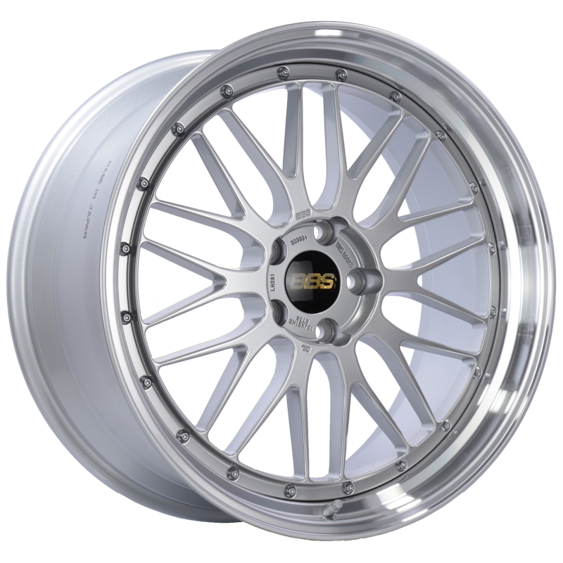 BBS LM 21x10 5x120 ET38 Diamond Silver Center Diamond Cut Lip Wheel -82mm PFS/Clip Required - Burkken Auto Parts