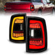 ANZO 09-18 Dodge Ram 1500 Sequential LED Taillights Smoke Black w/Switchback Amber Signal - Burkken Auto Parts