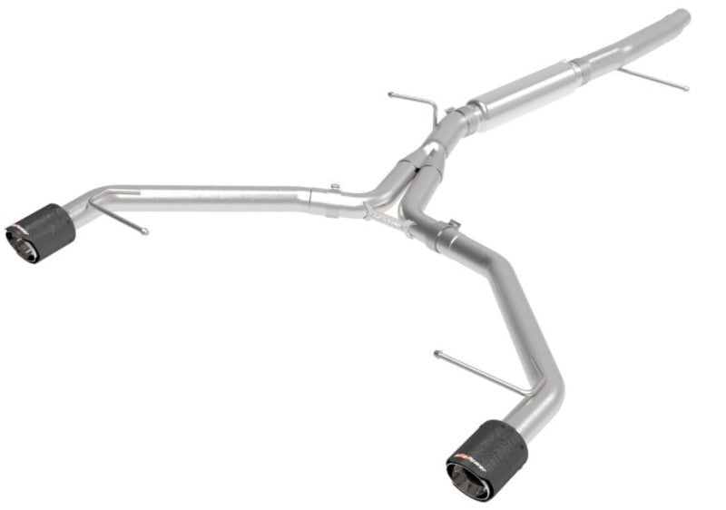 aFe 17-19 Audi A4 (L4-2.0L) MACH Force-Xp  Stainless Steel Axle-Back Exhaust System - Carbon Tip - Burkken Auto Parts