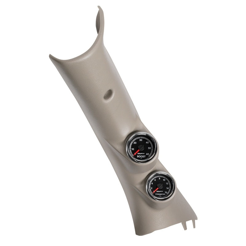 Autometer 10-12 Dodge Ram Gen4 Factory Match Dual Pillar Gauge Kit - Burkken Auto Parts