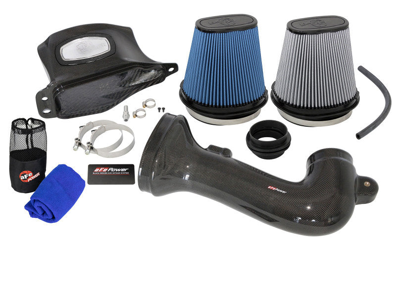 aFe Momentum Carbon Fiber Cold Air Intake System PDS/P5R 15-16 Chevrolet Corvette Z06 V8-6.2L - Burkken Auto Parts