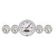 AutoMeter Gauge Kit 2 Pc. Quad & Speedometer 3-3/8in. Old Tyme White - Burkken Auto Parts