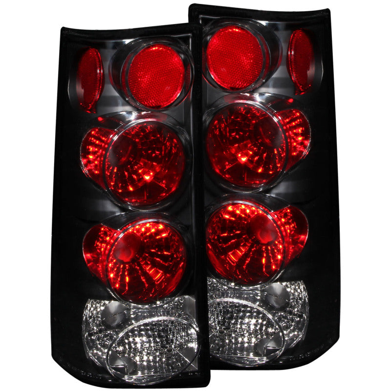 ANZO 1996-2002 GMC Savana Taillights Black - Burkken Auto Parts