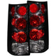 ANZO 1996-2002 GMC Savana Taillights Black - Burkken Auto Parts