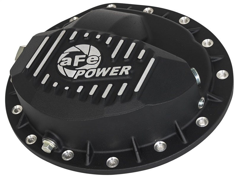 aFe Power Pro Series Rear Differential Cover Black w/Machined Fins 16-17 Nissan Titan XD(AAM 9.5-14) - Burkken Auto Parts