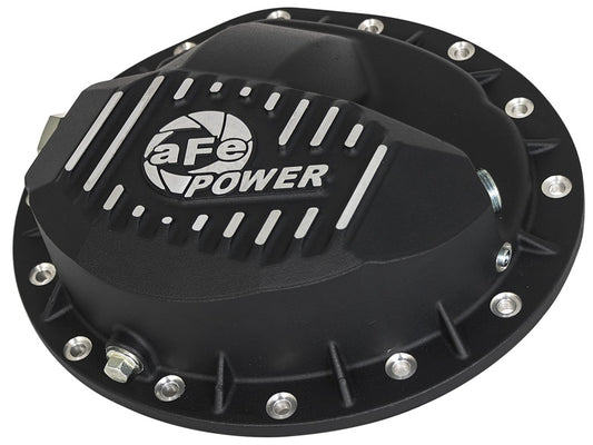 aFe Power Pro Series Rear Differential Cover Black w/Machined Fins 16-17 Nissan Titan XD(AAM 9.5-14) - Burkken Auto Parts