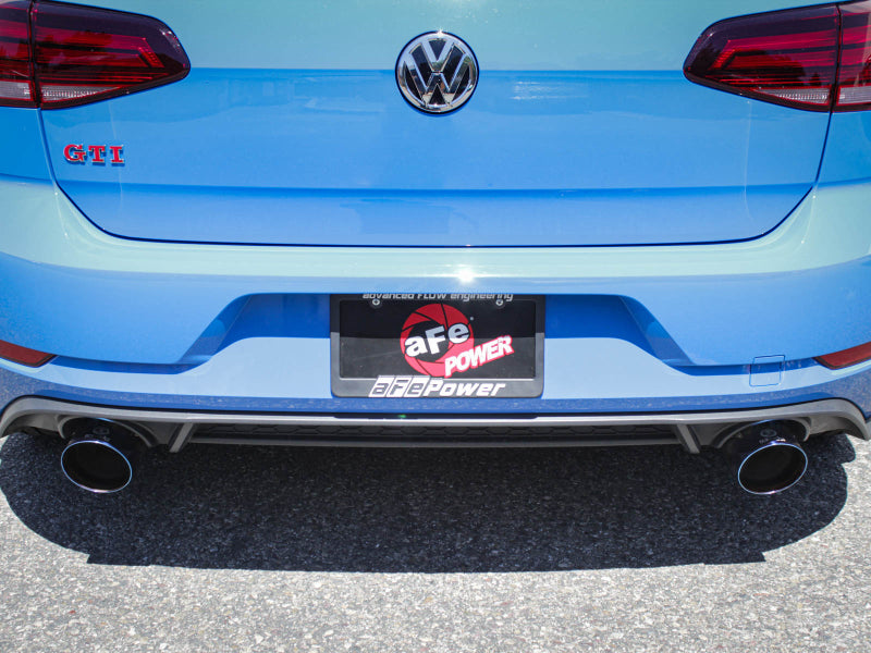 aFe 18-20 VW GTI (MK7.5) 2.0L MACH Force-Xp 3in to 2.5in 304 SS Axle-Back Exhaust System-Black Tips - Burkken Auto Parts