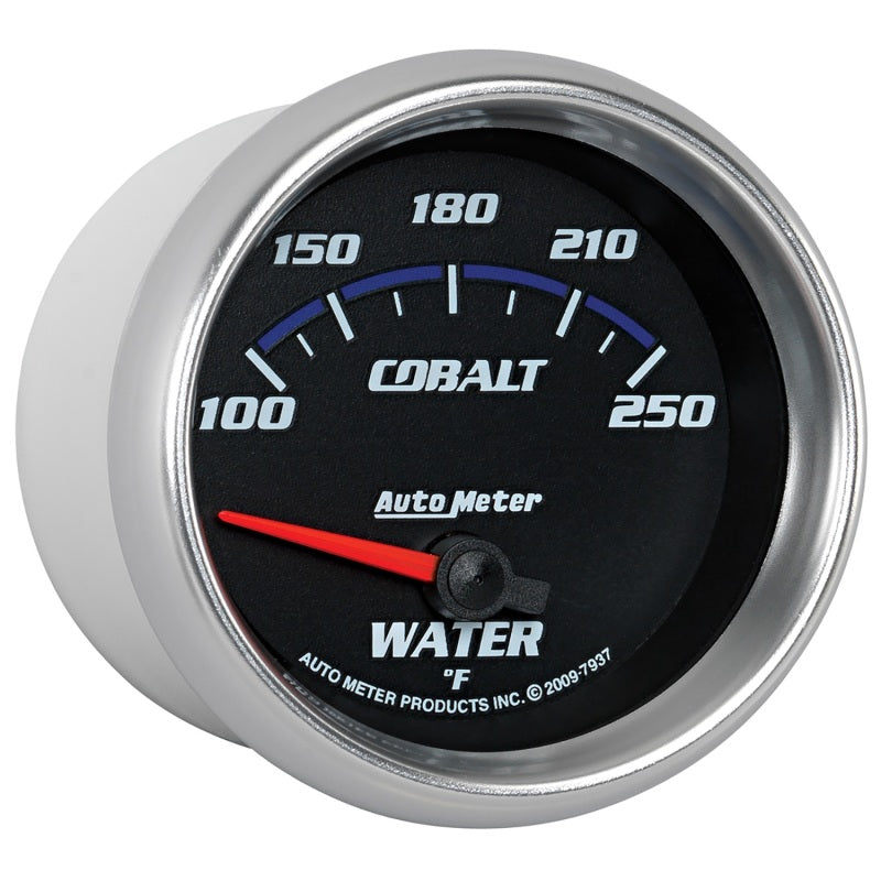 Autometer Cobalt 66mm 100-250 Degree F Electric Water Temperature Gauge - Burkken Auto Parts