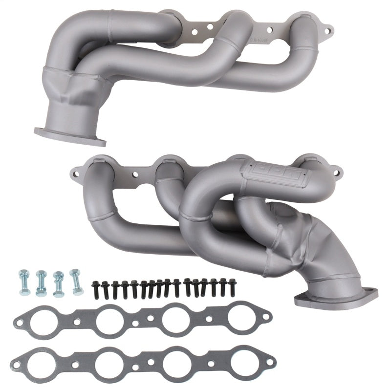BBK 10-15 Camaro LS3 L99 Shorty Tuned Length Exhaust Headers - 1-3/4 Titanium Ceramic - Burkken Auto Parts
