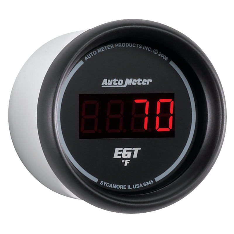 Autometer Z Series 52mm 0-2000 Deg F Digital EGT/Pyrometer Gauge - Burkken Auto Parts