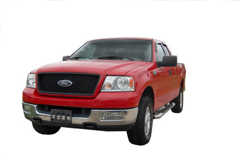 AVS 04-14 Ford F-150 Supercab Ventvisor Outside Mount Window Deflectors 4pc - Smoke - Burkken Auto Parts
