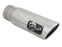 aFe Diesel Exhaust Tip Bolt On Polished 4in Inlex x 5in Outlet x 15in - Burkken Auto Parts