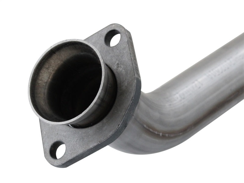 aFe Power Twisted Steel Y-Pipe Stainless Steel 2.5in 12-14 Jeep Wrangler V6 3.6L - Burkken Auto Parts