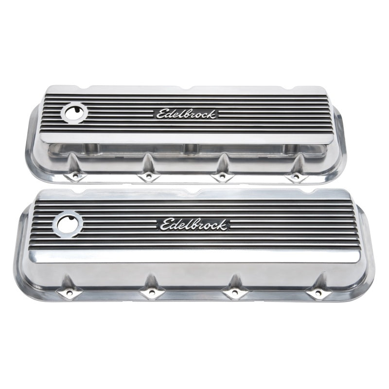 Edelbrock Valve Cover Elite II Chevrolet 1965 and Later 396-502 Big Block V8 Polished - Burkken Auto Parts