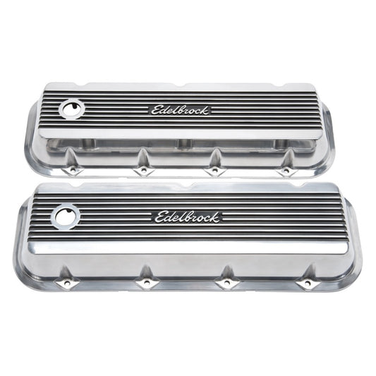 Edelbrock Valve Cover Elite II Chevrolet 1965 and Later 396-502 Big Block V8 Polished - Burkken Auto Parts