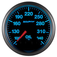 Autometer Elite 52mm 100-340 Deg F Oil Temp Peak & Warn w/ Electronic Control Gauge - Burkken Auto Parts