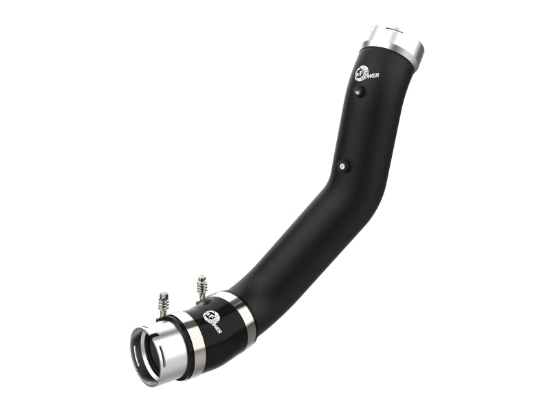 aFe 20-23 GM Diesel Trucks V8 6.6L L5P BladeRunner 3.5in Aluminum Cold Charge Pipe - Black - Burkken Auto Parts
