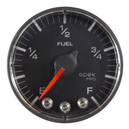 Autometer Spek-Pro Gauge Fuel Level 2 1/16in 0-270 Programmable Blk/Blk - Burkken Auto Parts